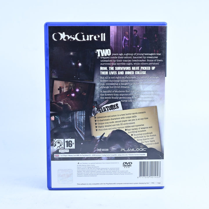 Obscure II - Sony Playstation 2 / PS2 Game + Manual - PAL - MINT DISC!