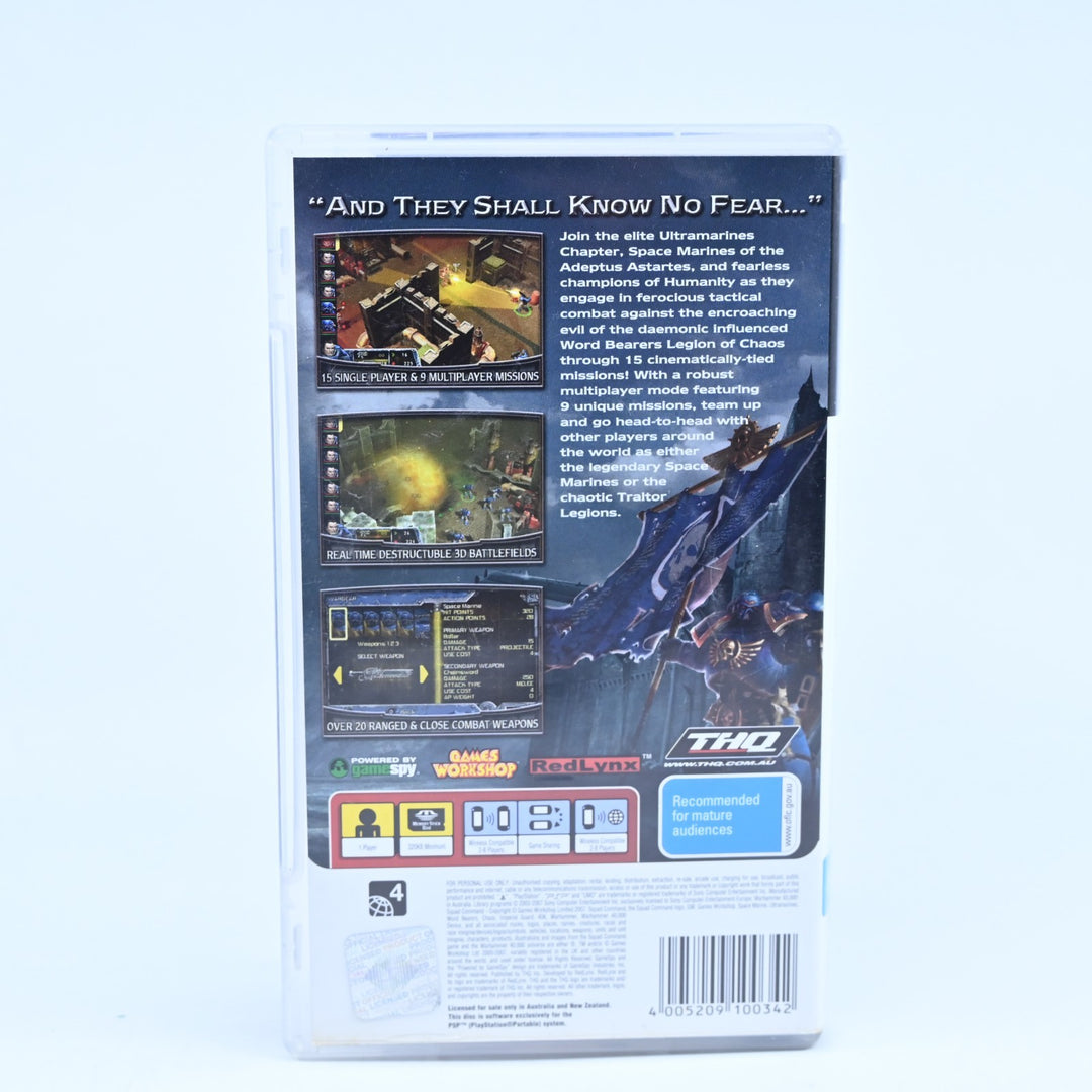 Warhammer 40K: Squad Command - Sony PSP Game + Manual - Warhammer 40,000