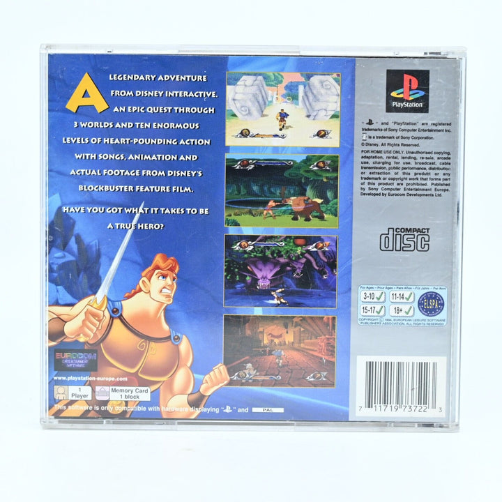 Disney's Action Game Hercules + Manual -Sony Playstation 1 / PS1 Game MINT DISC!