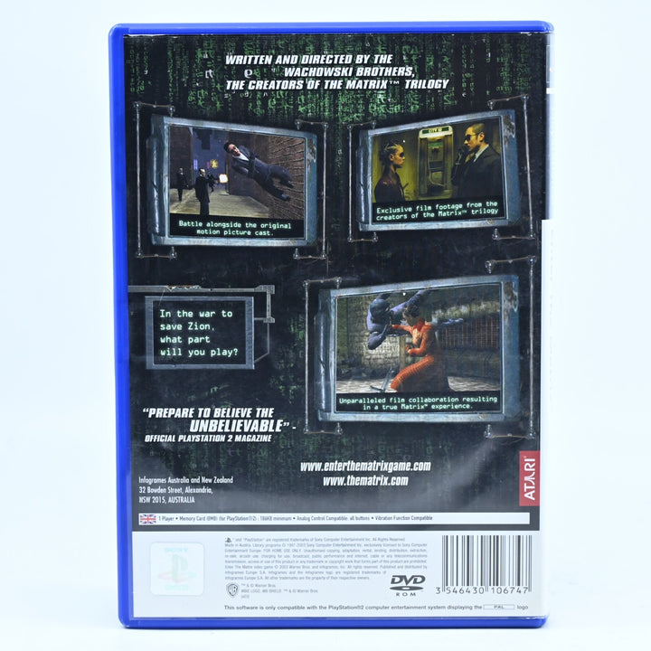 Enter the Matrix - Sony Playstation 2 / PS2 Game + Manual - PAL - FREE POST!