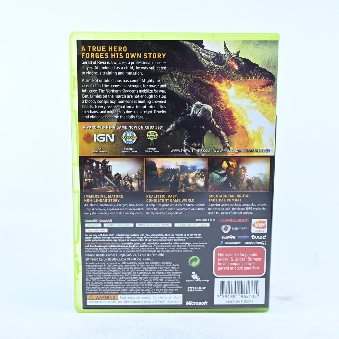 The Witcher 2: Assassins of King Enhanced Edition - Xbox 360 Game + Manual - PAL