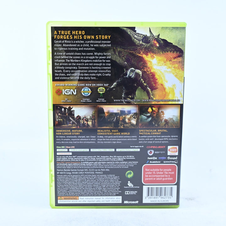 The Witcher 2: Assassins of King Enhanced Edition - Xbox 360 Game + Manual - PAL