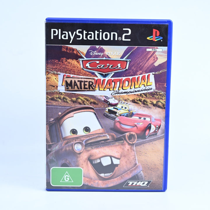 Disney-Pixar Cars Mater-National - Sony Playstation 2/ PS2 Game + Manual - PAL