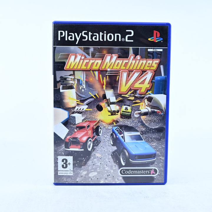 Micro Machines V4 - Sony Playstation 2 / PS2 Game + Manual - PAL - MINT DISC!
