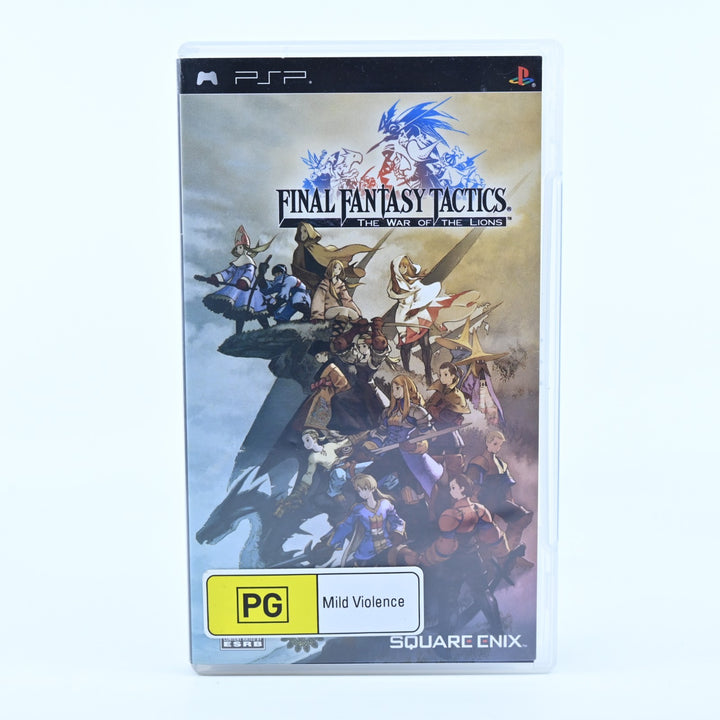 Final Fantasy Tactics: The War of the Lions - Sony PSP Game + Manual