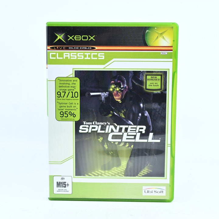 Tom Clancy's Splinter Cell - Original Xbox Game + Manual - PAL - MINT DISC!