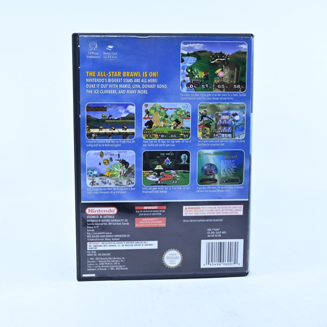 Super Smash Bros. Melee - Nintendo Gamecube Game + Manual - PAL - FREE POST!
