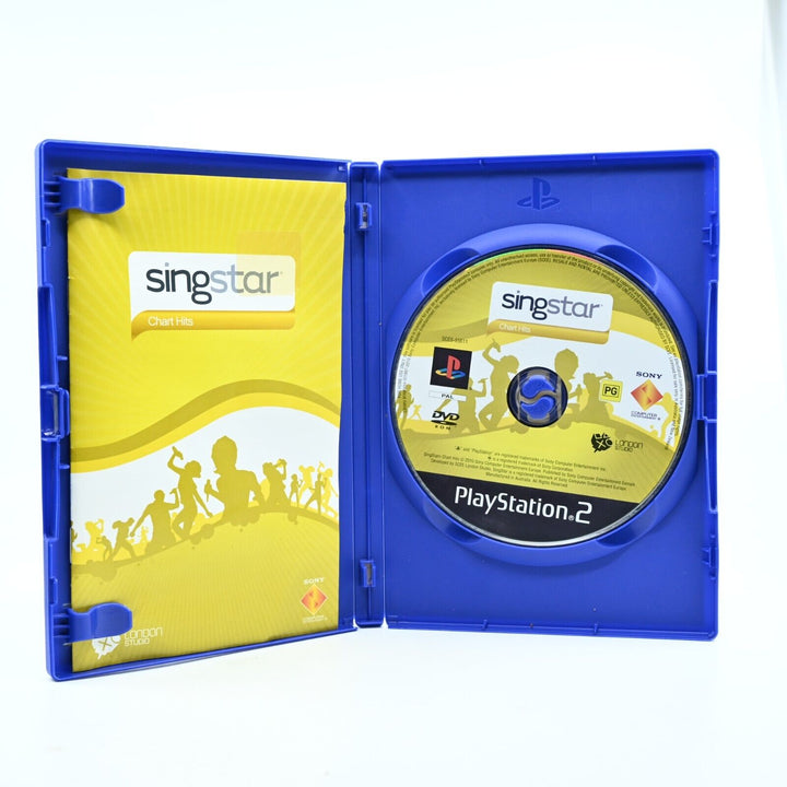 SingStar Chart Hits - Sony Playstation 2 / PS2 Game + Manual - PAL - MINT DISC!