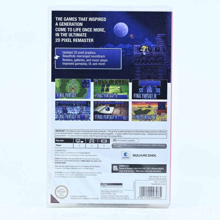 SEALED! Final Fantasy I-VI / 1 to 6 Collection - Nintendo Switch Game