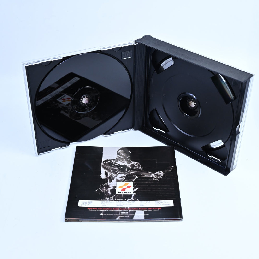 Metal Gear Solid - Sony Playstation 1 / PS1 Game + Manual - PAL - MINT DISC!