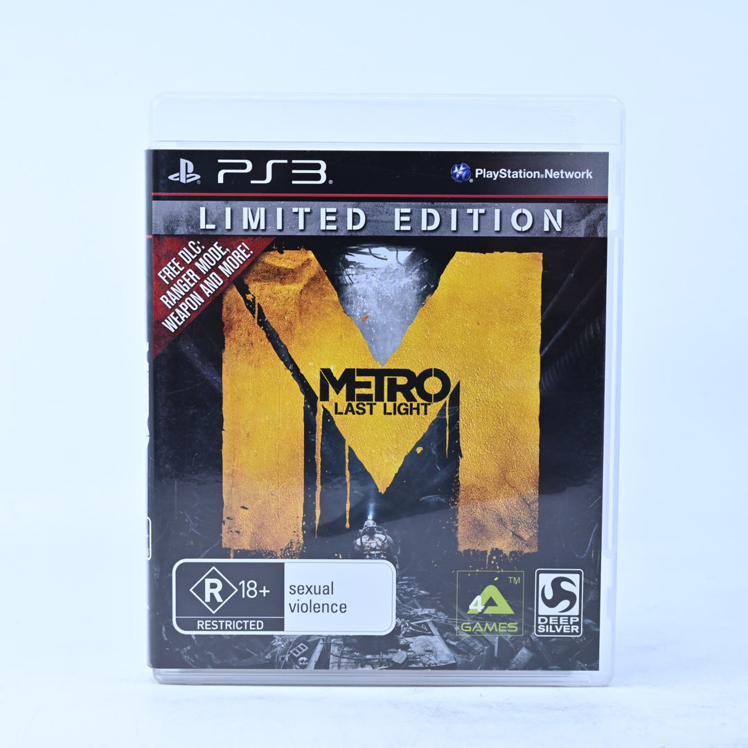 Metro: Last Light - Limited Edition - Sony Playstation 3 / PS3 Game + Manual