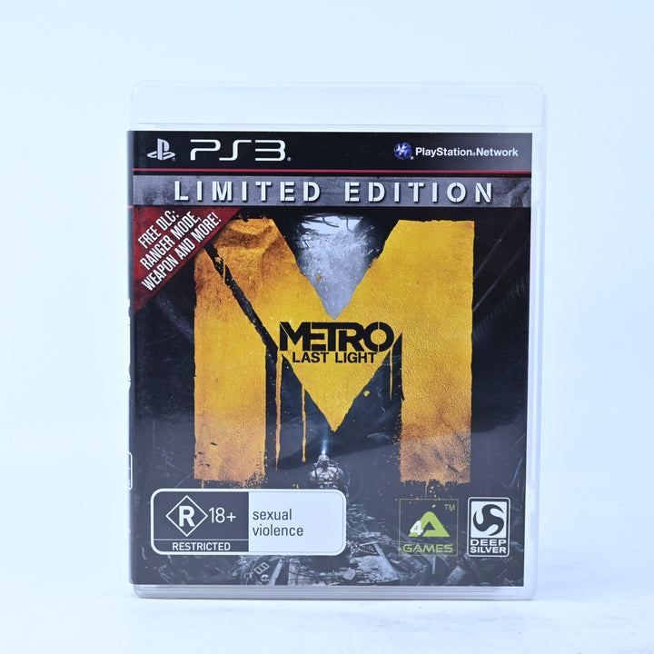 Metro: Last Light - Limited Edition - Sony Playstation 3 / PS3 Game + Manual