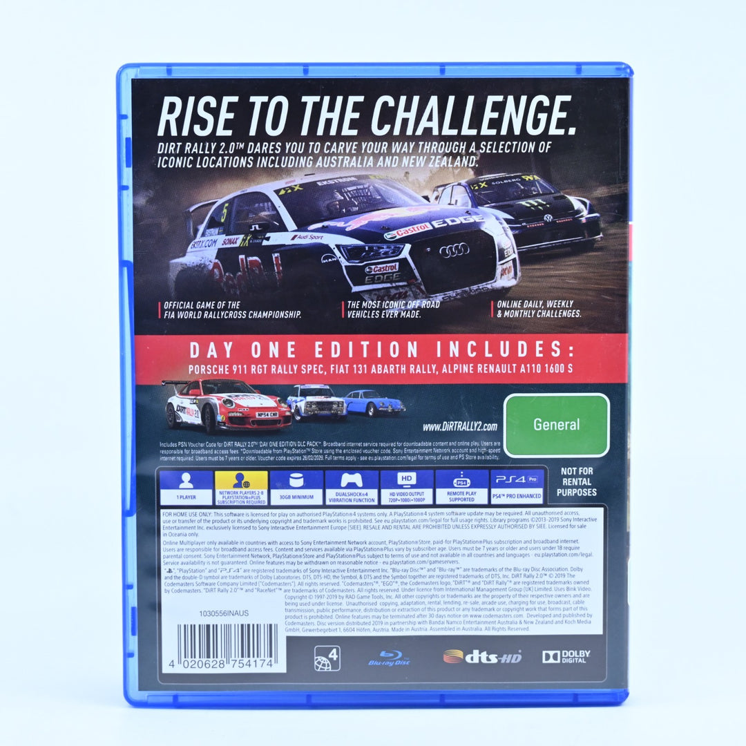 Dirt Rally 2.0 - Sony Playstation 4 / PS4 Game - MINT DISC!