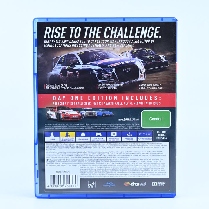 Dirt Rally 2.0 - Sony Playstation 4 / PS4 Game - MINT DISC!