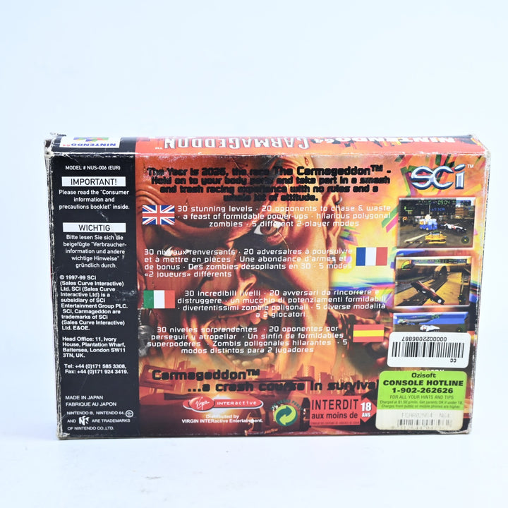 Carmageddon 64 - N64 / Nintendo 64 Boxed Game - PAL - FREE POST!