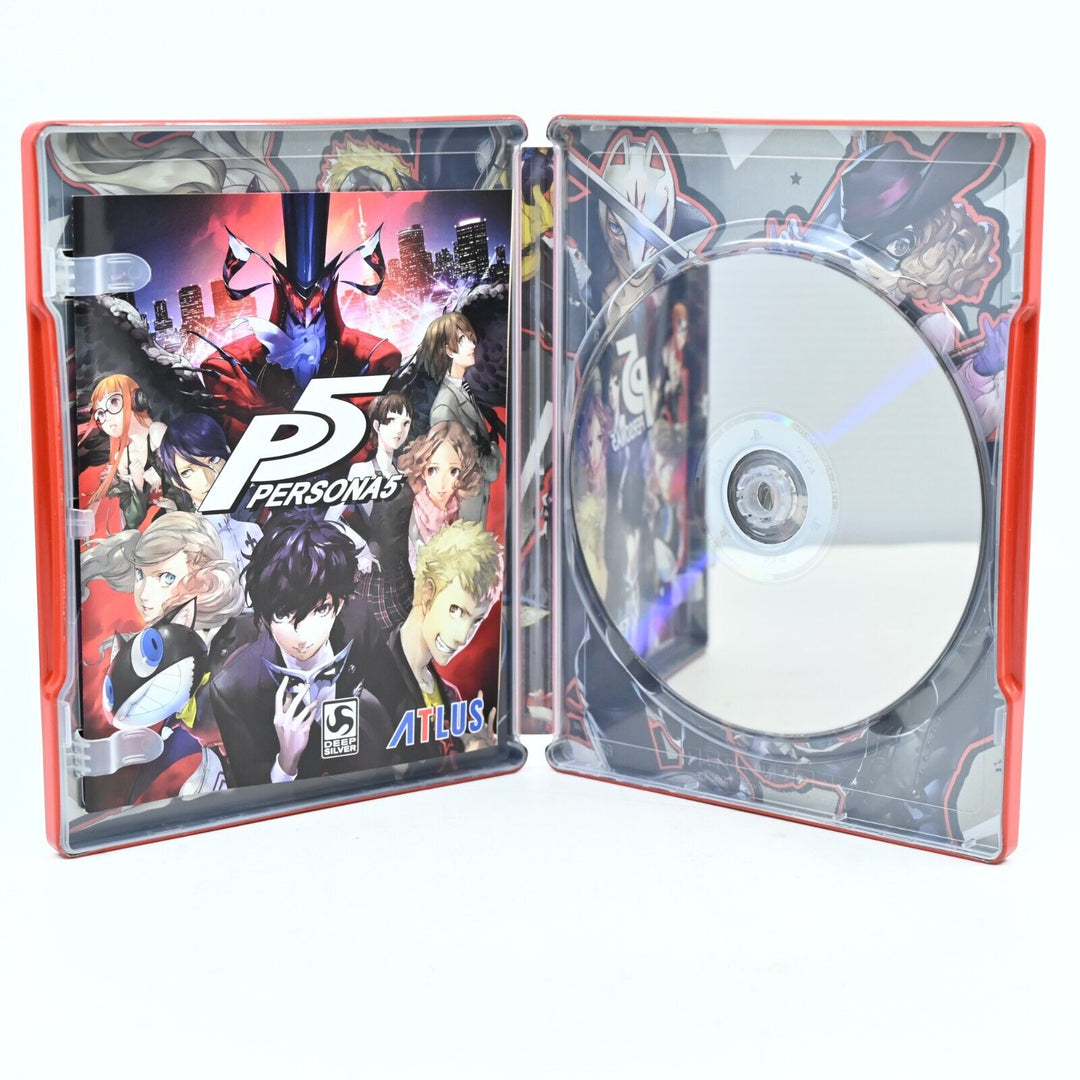 Persona 5 Steelbook - Sony Playstation 4 / PS4 Game + Manual - FREE POST!