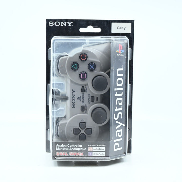 Grey Analog Controller - Dual Shock  - Sony Playstation 1 / PS1 Accessory