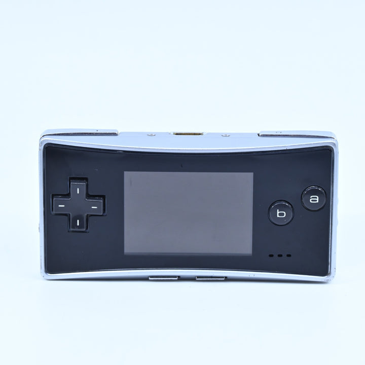 Black / Silver - OXY-001 - Nintendo Gameboy Micro Console / GBA Console - PAL
