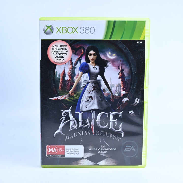 Alice Madness Returns - Xbox 360 Game + Manual - PAL - MINT DISC!
