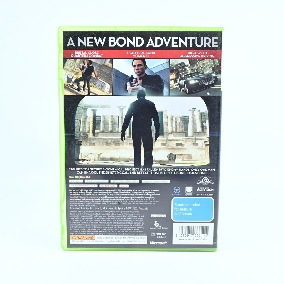 007 Blood Stone - Xbox 360 Game + Manual - PAL - MINT DISC!