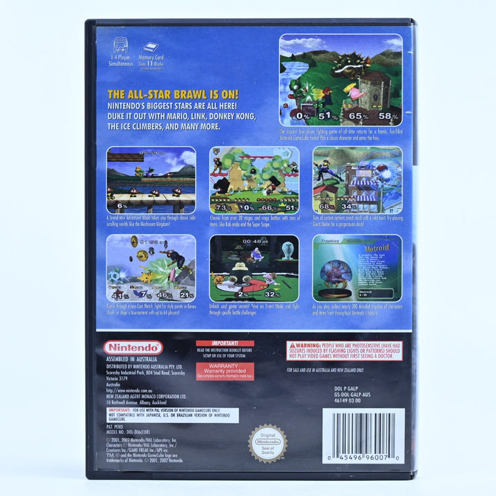 Super Smash Bros. Melee - Nintendo Gamecube Game - No Manual - PAL