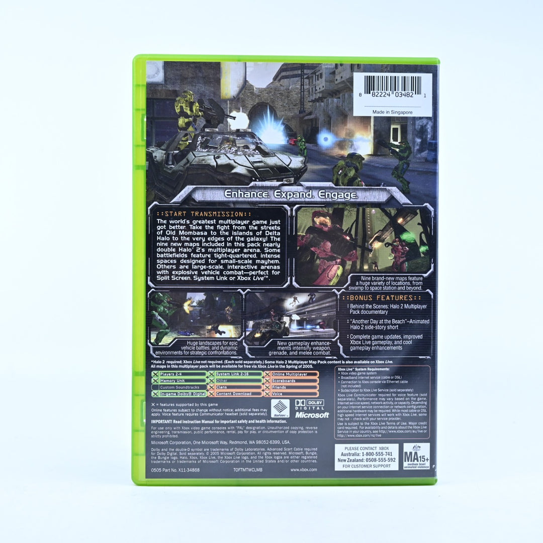 Halo 2 Multiplayer Map Pack - Original Xbox Game + Manual - PAL - MINT DISC!