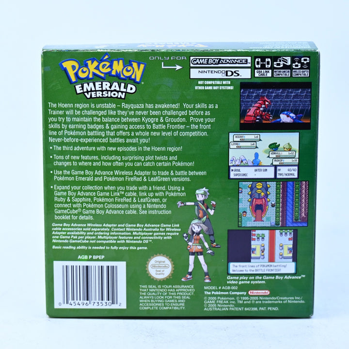 Pokemon Emerald Version - Nintendo Gameboy Advance / GBA Boxed Game - AUS PAL