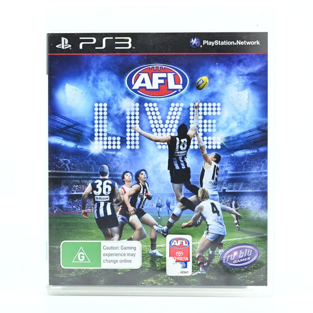 AFL Live - Sony Playstation 3 / PS3 Game - MINT DISC!