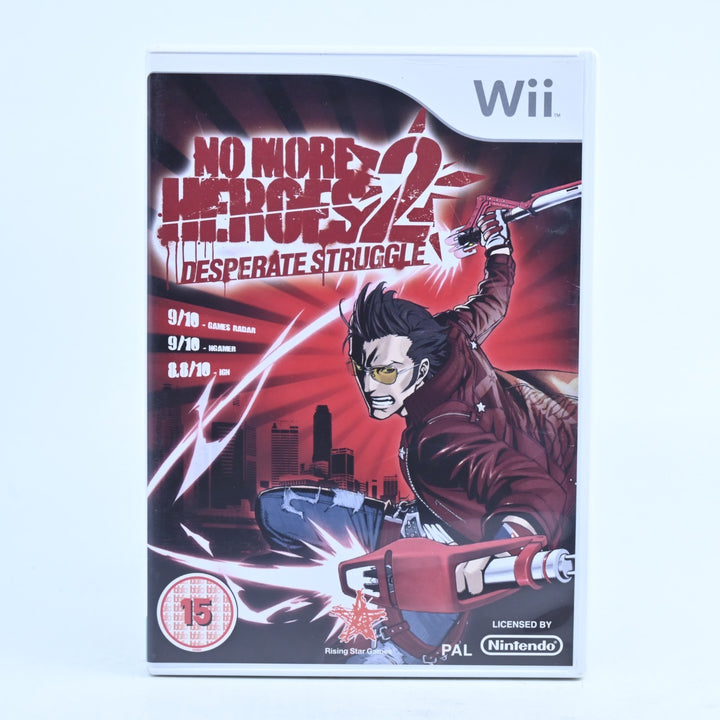 No More Heroes: Desperate Stuggle - Nintendo Wii Game + Manual - PAL