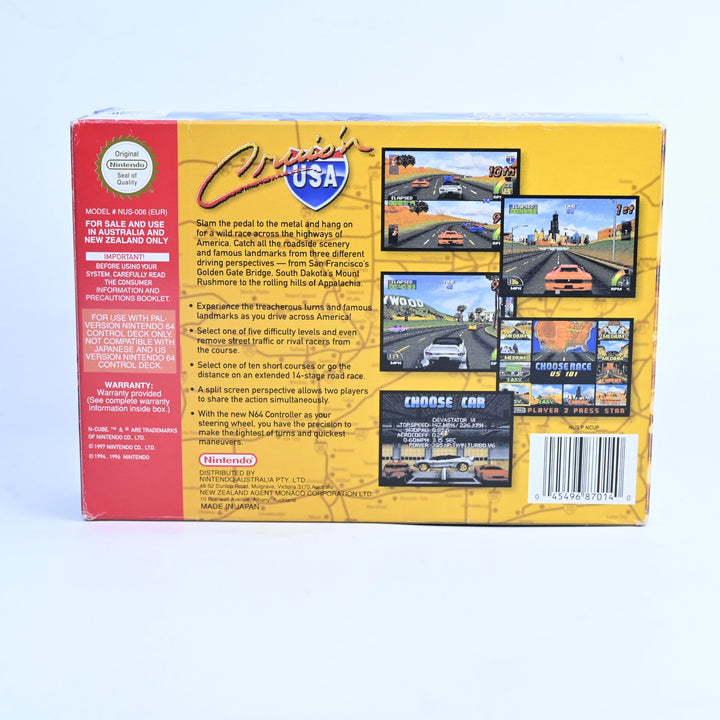 Cruis'n USA - N64 / Nintendo 64 Boxed Game - PAL - FREE POST!