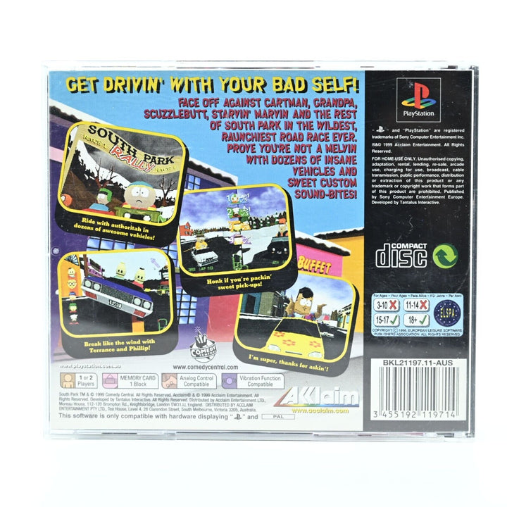 South Park Rally - Sony Playstation 1 / PS1 Game - PAL - FREE POST!