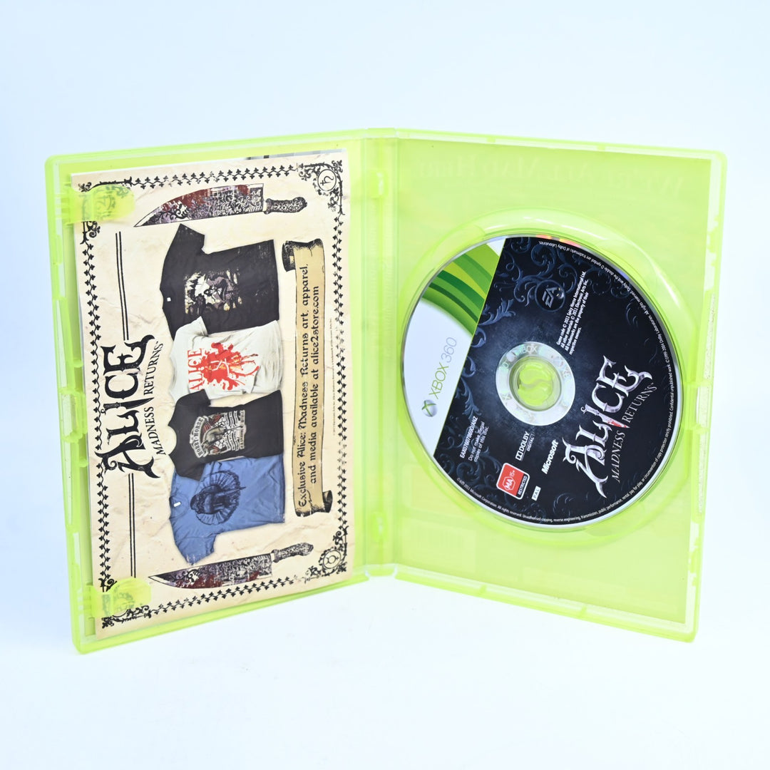 Alice Madness Returns - Xbox 360 Game + Manual - PAL - MINT DISC!