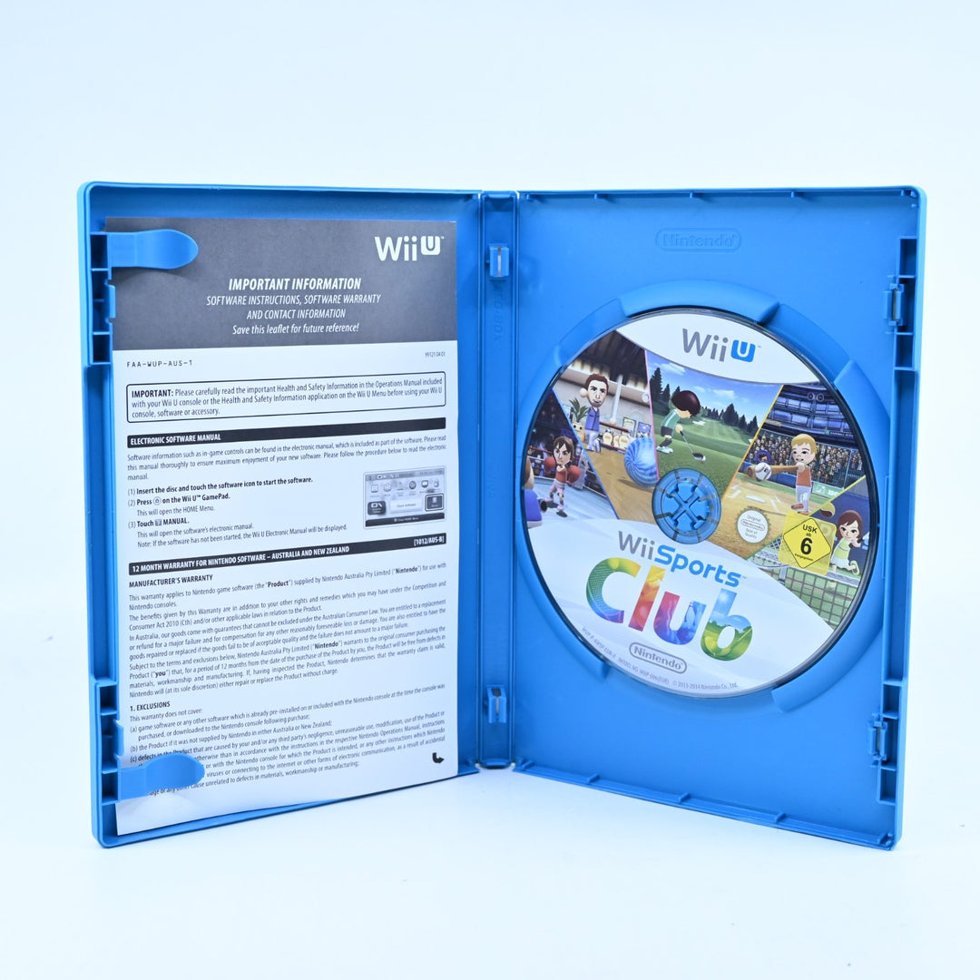 Wii Sports Club - Nintendo Wii U Game - PAL - FREE POST!