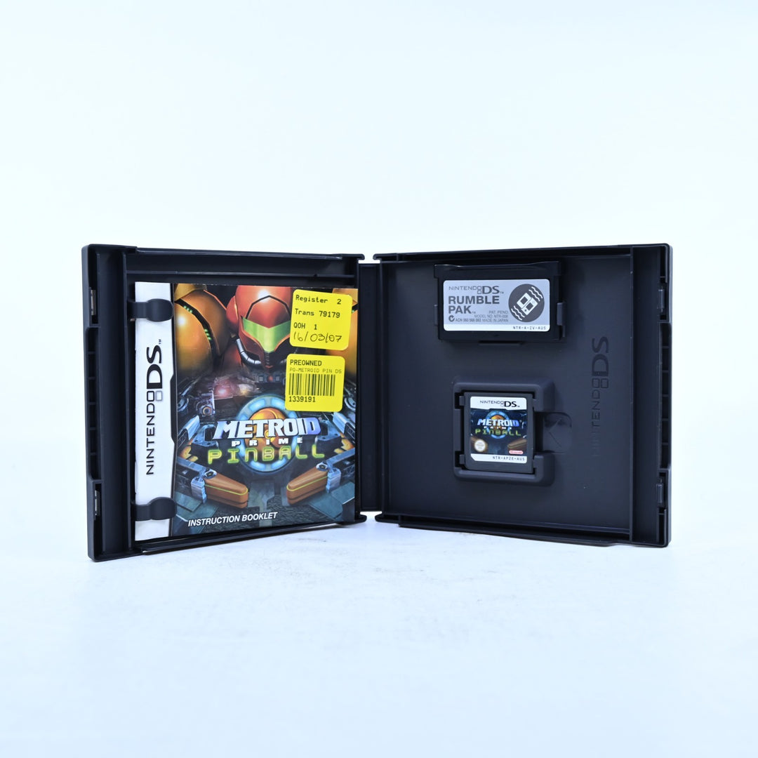 Metroid Prime Pinball - Nintendo DS Game + Rumble Pak - PAL + Manual