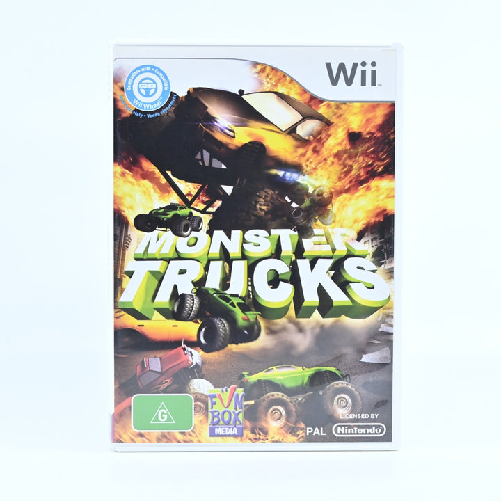 Monster Trucks - Nintendo Wii Game + Manual - PAL - MINT DISC!
