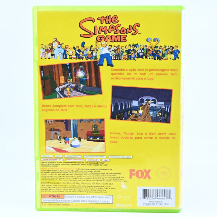 The Simpsons Game - Xbox 360 Game - No Manual - PAL - FREE POST!