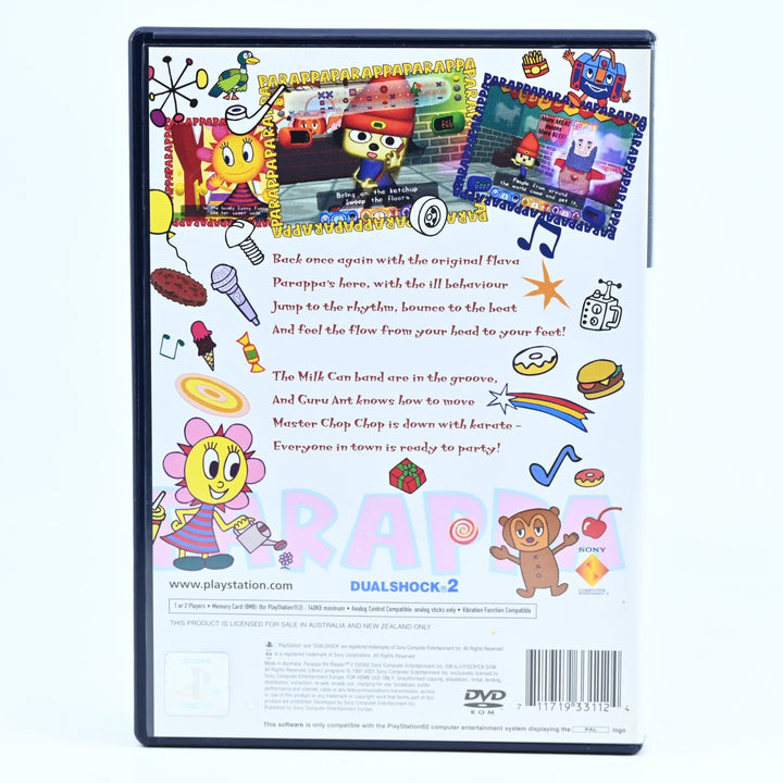 PaRappa The Rapper 2 - Sony Playstation 2 / PS2 Game + Manual - PAL - MINT DISC!