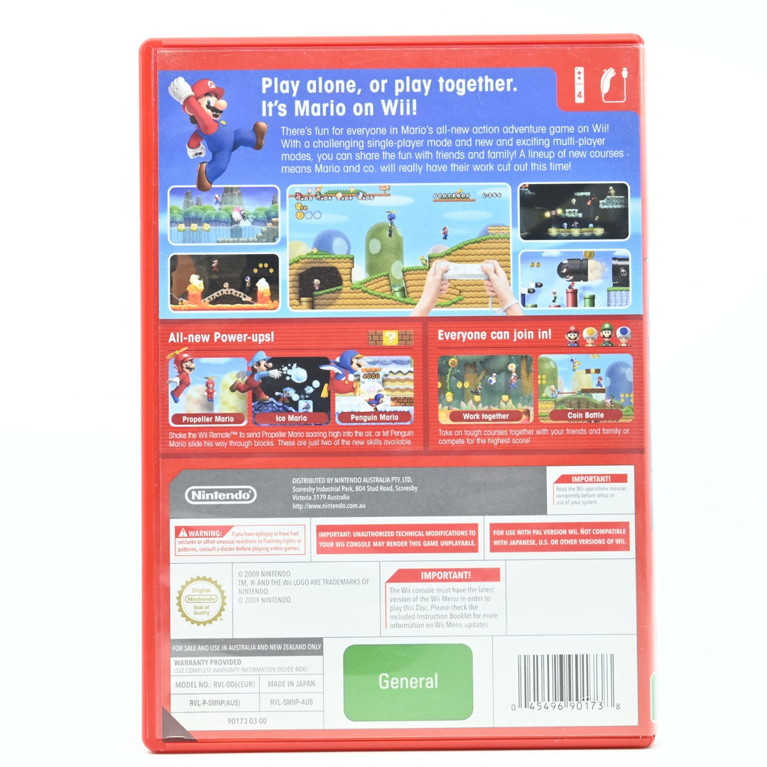 New Super Mario Bros. Wii - Nintendo Wii Game - PAL - FREE POST!