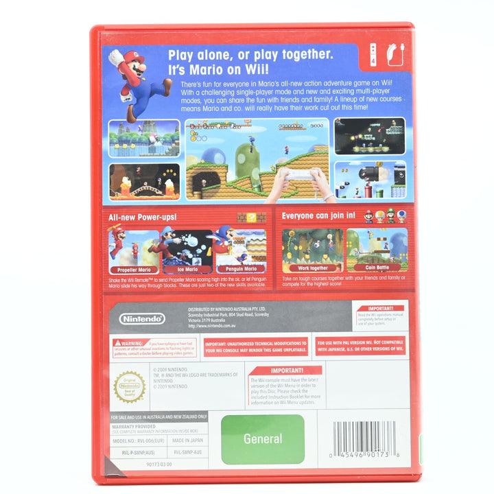 New Super Mario Bros. Wii - Nintendo Wii Game - PAL - FREE POST!