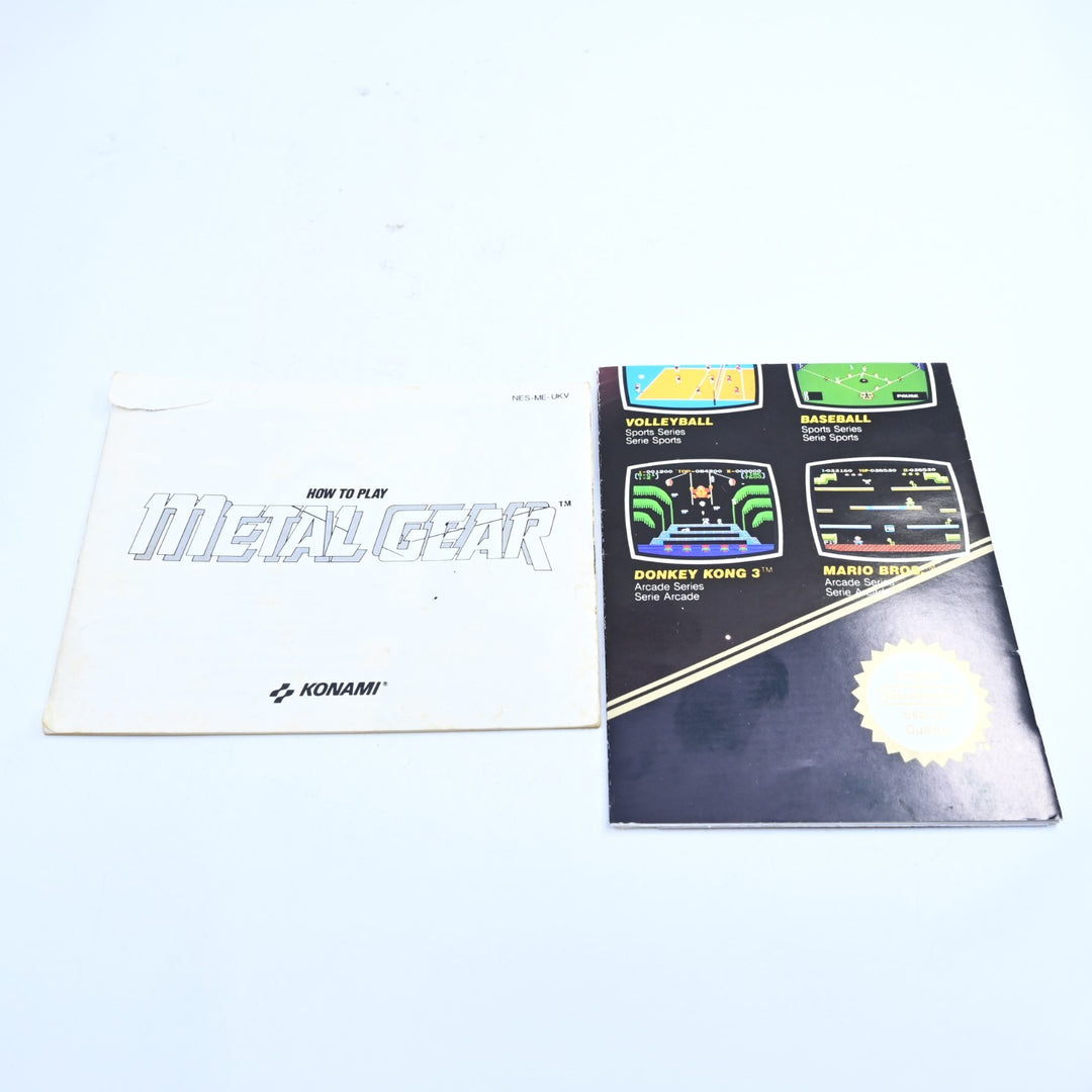 Metal Gear - Nintendo Entertainment System / NES Boxed Game - No Map - PAL