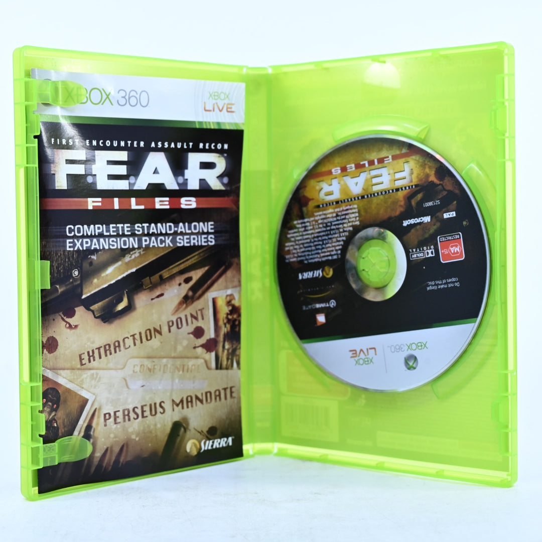 F.E.A.R. Files - Xbox 360 Game + Manual - PAL - MINT DISC! - FEAR Files