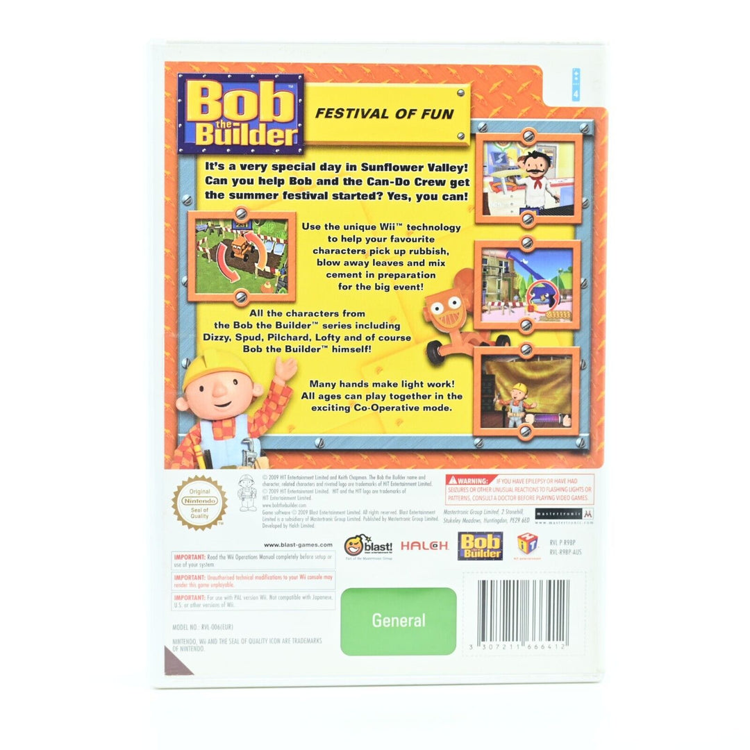 Bob the Builder: Festival of Fun - Nintendo Wii Game - PAL - FREE POST!