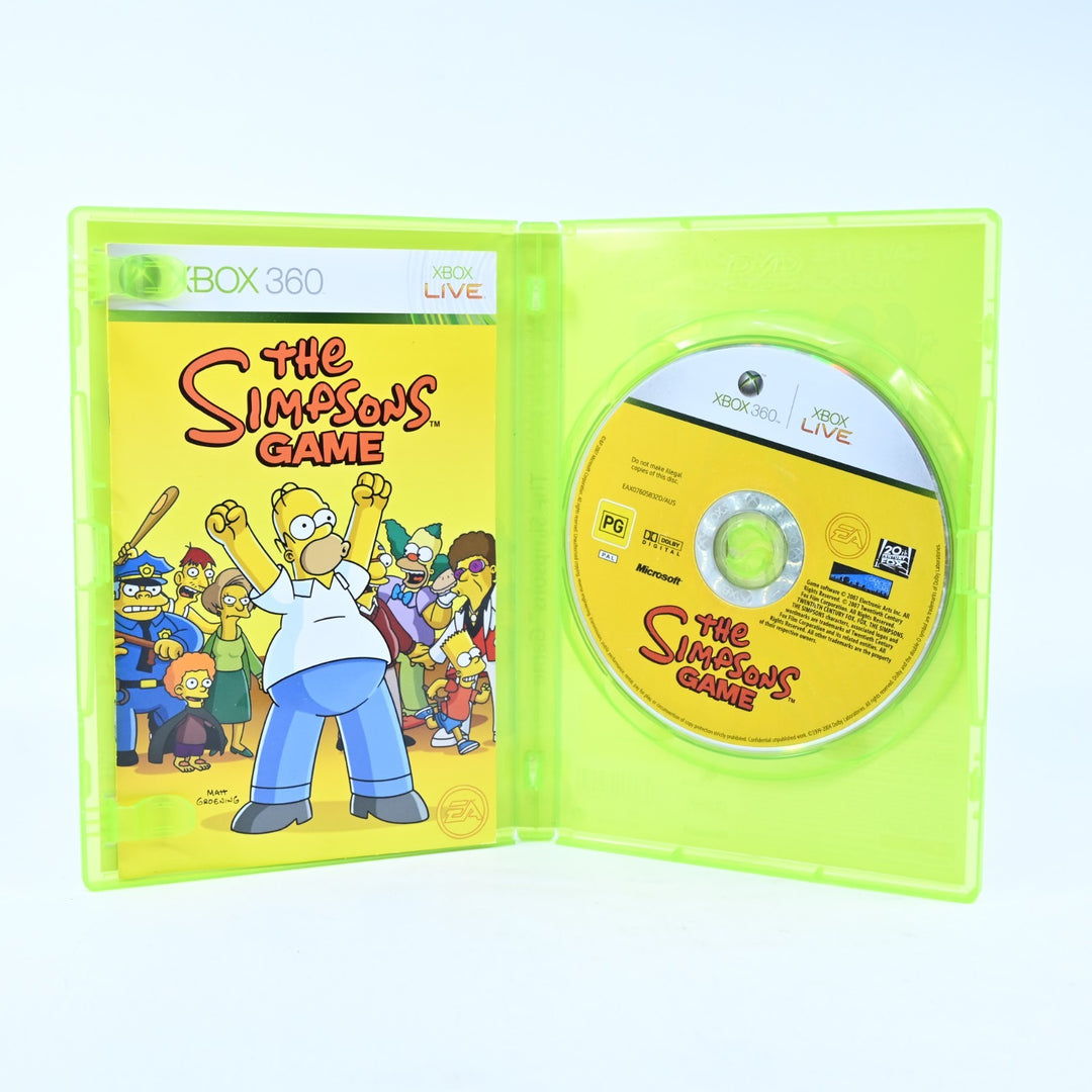 The Simpsons Game - Xbox 360 Game + Manual - PAL - MINT DISC!