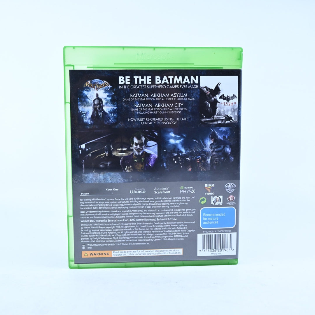 Batman: Return to Arkham - Xbox One Game - PAL - FREE POST!