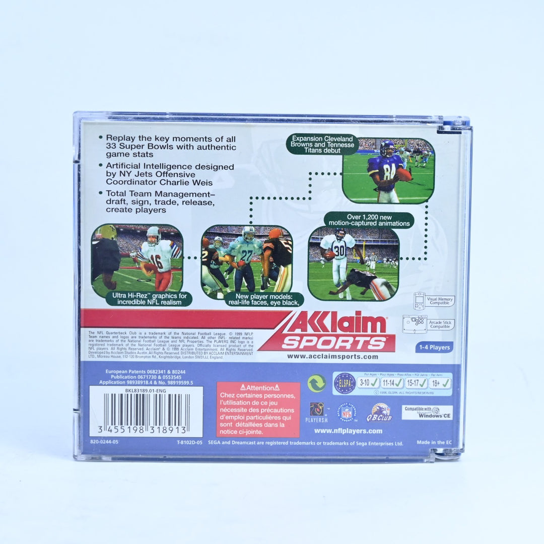 NFL Quarterback Club 2000 - Sega Dreamcast Game + Manual - PAL - MINT DISC!