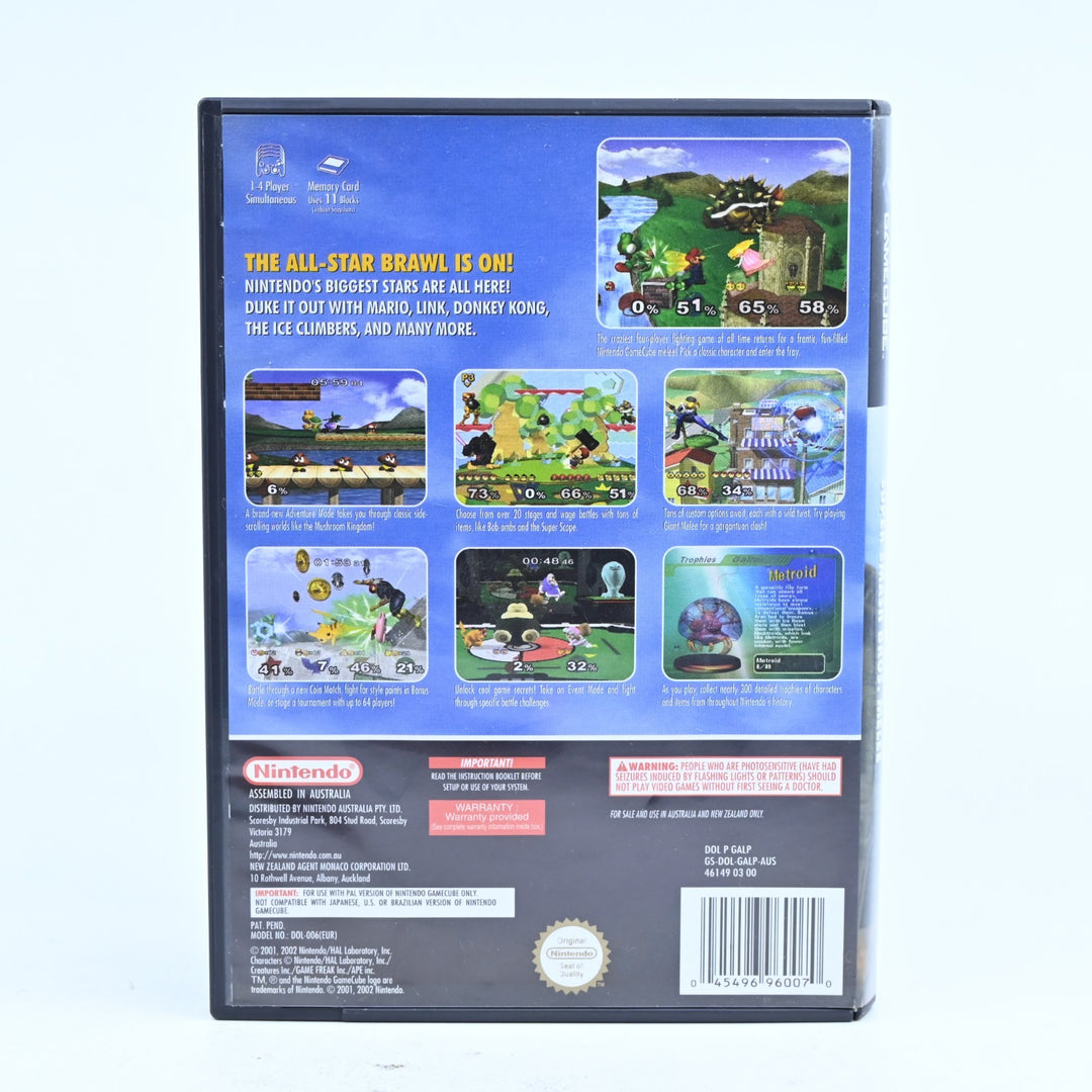 Super Smash Bros. Melee - Nintendo Gamecube Game + Manual - PAL - FREE POST!
