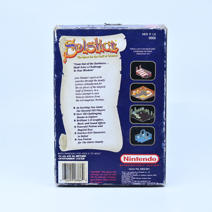 Solstice: The Quest for the Staff of Demnos - NES Boxed Game - PAL - FREE POST!