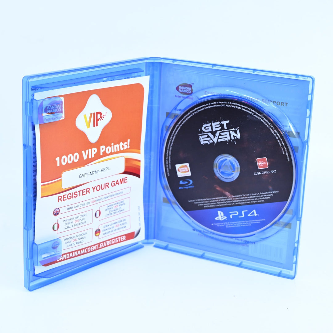 Get Even - Sony Playstation 4 / PS4 Game - MINT DISC!