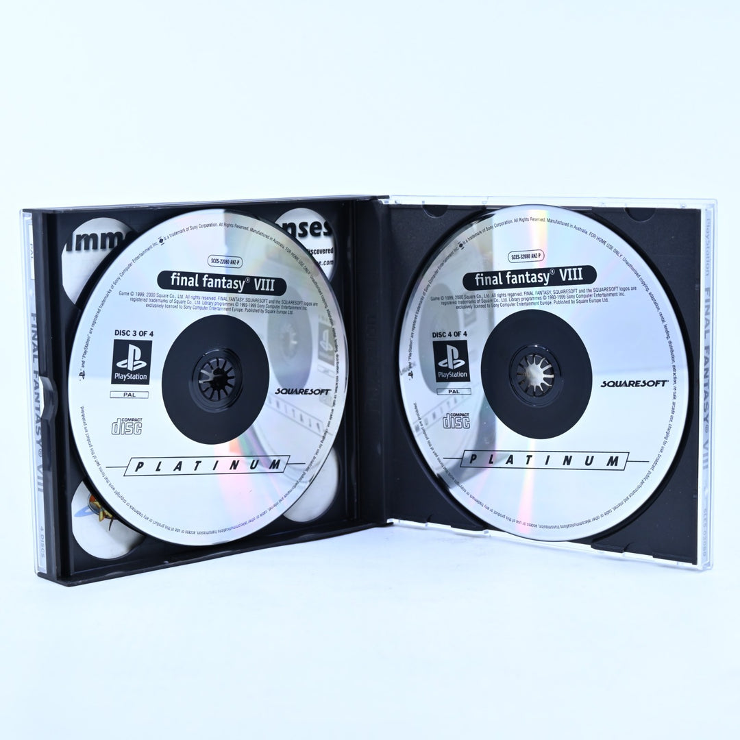 Final Fantasy VIII - Sony Playstation 1 / PS1 Game + Manual - PAL - MINT DISC!