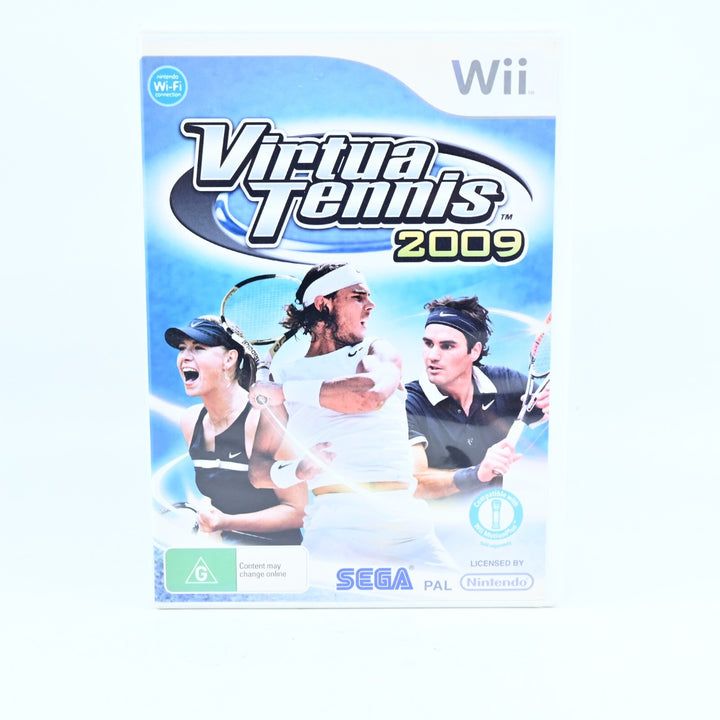 Virtua Tennis 2009 - Nintendo Wii Game + Manual - PAL - MINT DISC!